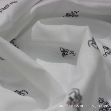 Wholesale printed cotton tencel twill fabric for dress